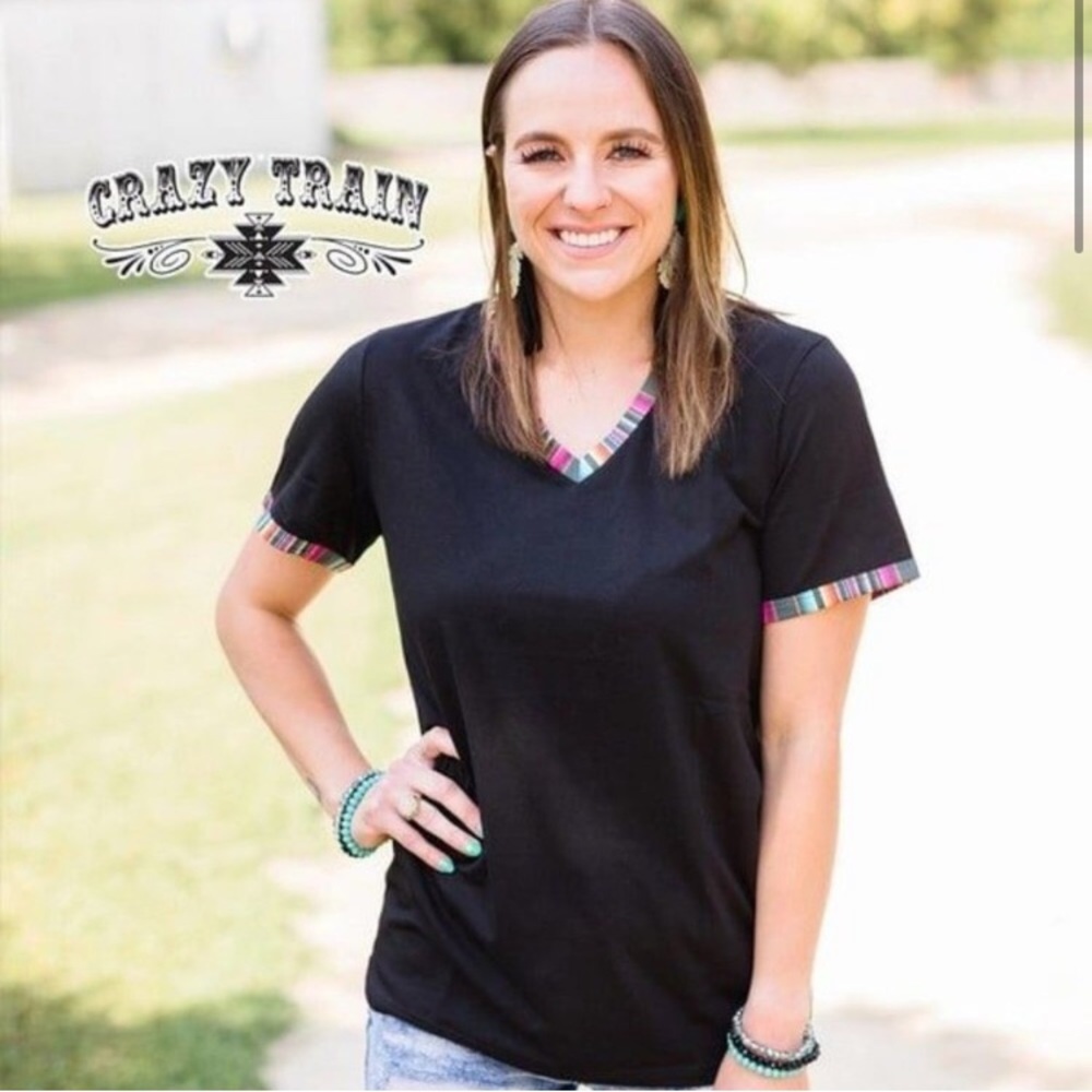 Black serapé shirt